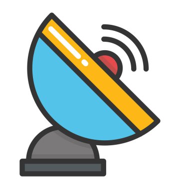 uydu anten vektör simgesi