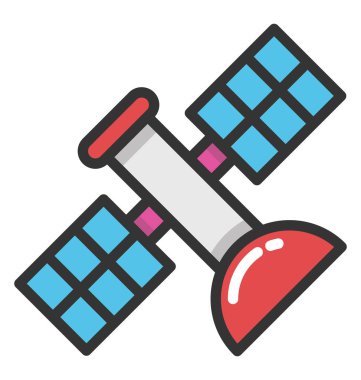 Uydu vektör simgesi