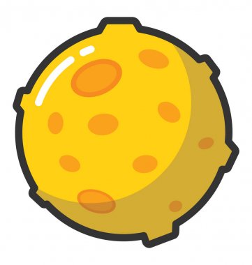 Göktaşı vektör simgesi