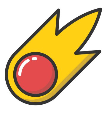 Asteroit vektör simgesi