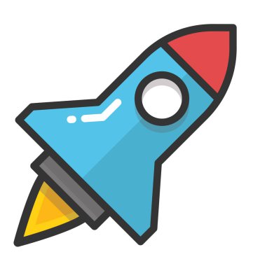 Roket vektör simgesi