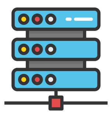 Sunucu vektör simgesi