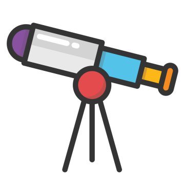 Teleskop vektör simgesi