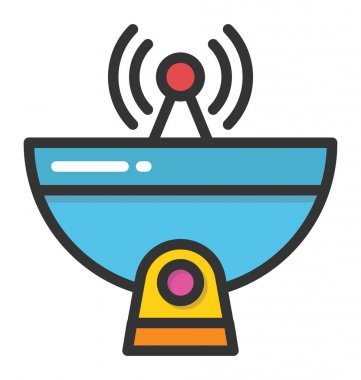 uydu anten vektör simgesi