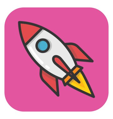 Roket vektör simgesi