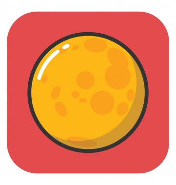 Gezegen vektör simgesi