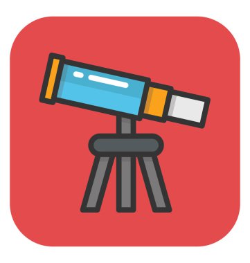 Teleskop vektör simgesi