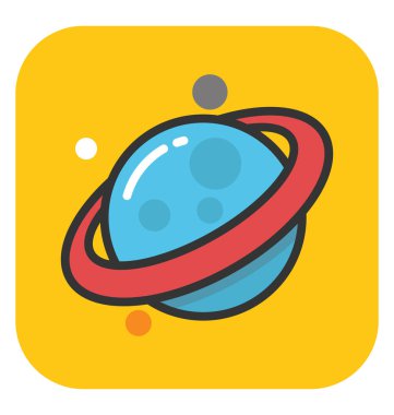 Gezegen vektör simgesi