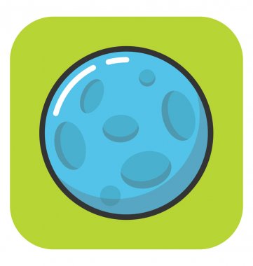 Gezegen vektör simgesi