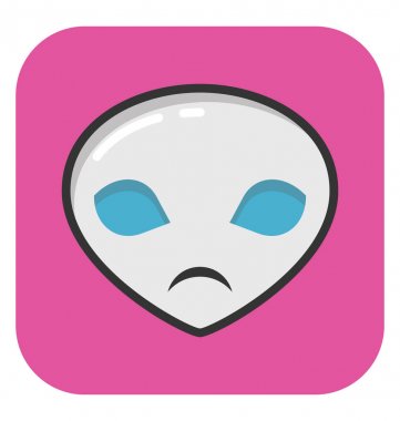 uzaylı vektör simgesi