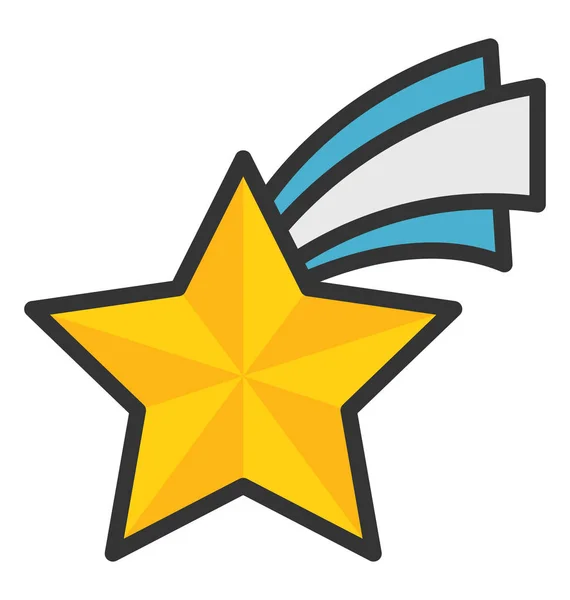 Estrella fugaz Vector icono — Vector de stock