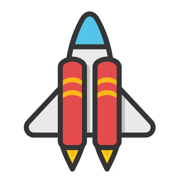 Rocket Vector Icon — Stock Vector