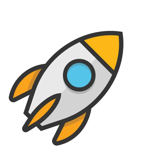 Rocket Vector Icon — Stock Vector