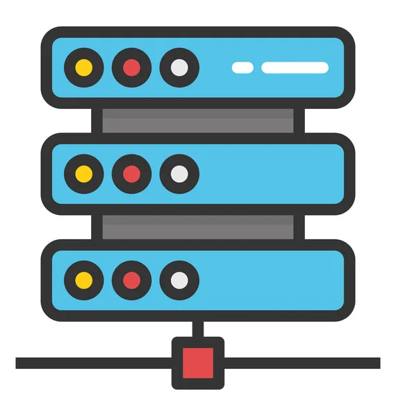 Ícone do vetor do servidor —  Vetores de Stock