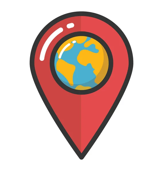 Locatie pin vector pictogram — Stockvector