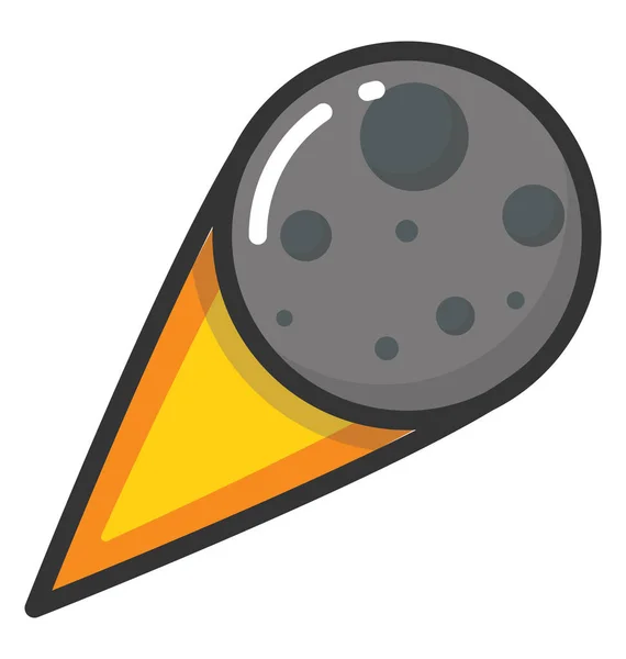 Icona vettoriale asteroide — Vettoriale Stock