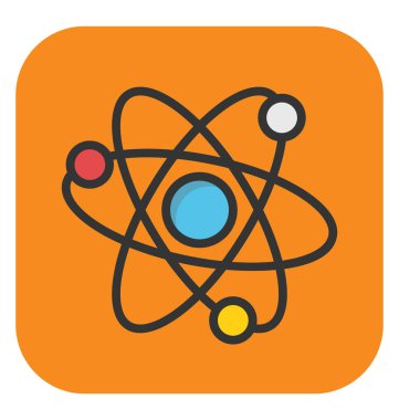 Atom vektör simgesi