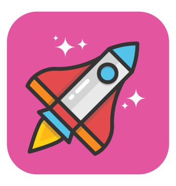 Roket vektör simgesi