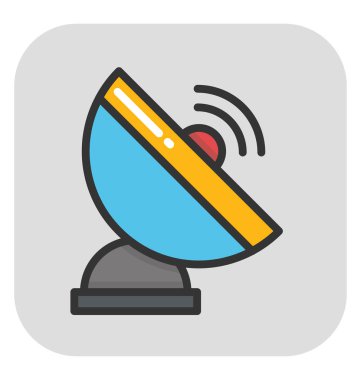 uydu anten vektör simgesi