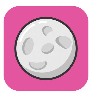 Moon vektör simgesi
