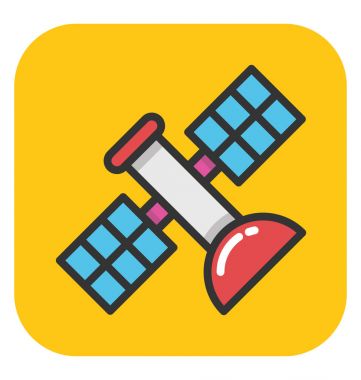 Uydu vektör simgesi