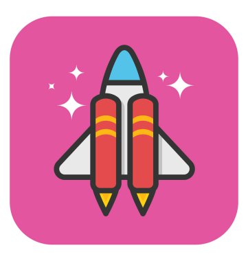 Roket vektör simgesi