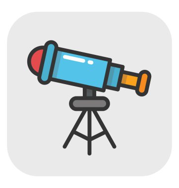 Teleskop vektör simgesi