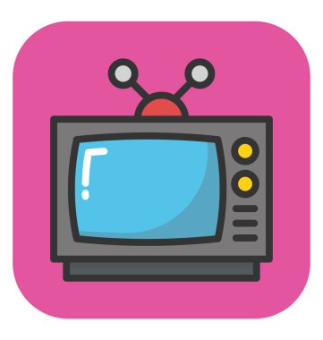 televizyon vektör simgesi