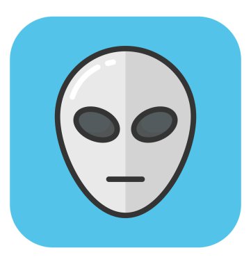 uzaylı vektör simgesi