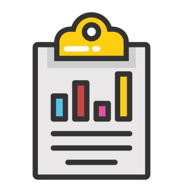 Rapor vektör simgesi