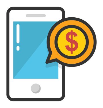 SMS Bankacılığı vektör simgesi