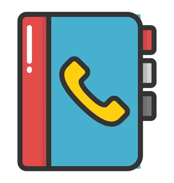 Icône vectorielle Phonebook — Image vectorielle