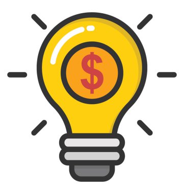 Fikir vektör simgesi