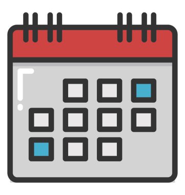 Takvim vektörü simgesi