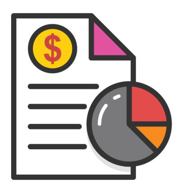 Rapor vektör simgesi