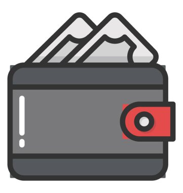 m-cüzdan vektör simgesi