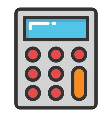 Hesap makinesi vektör simgesi