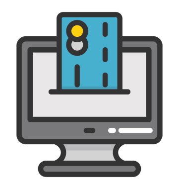 Ebanking vektör simgesi