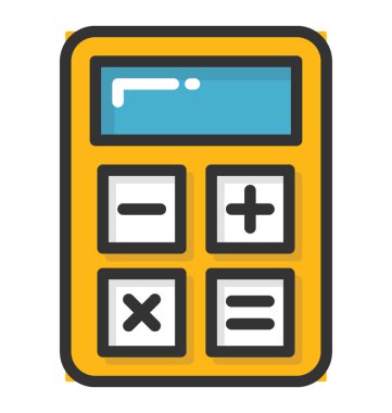 Hesap makinesi vektör simgesi