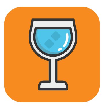 şarap cam vektör simgesi