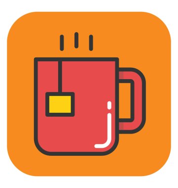 çay fincanı vektör simgesi