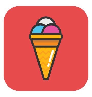 dondurma vektör simgesi