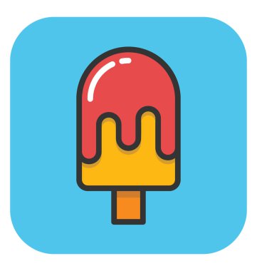 Buzlu şeker vektör simgesi