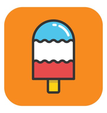 Buzlu şeker vektör simgesi