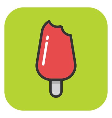 Buzlu şeker vektör simgesi