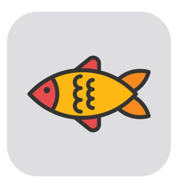 Balık vektör simgesi