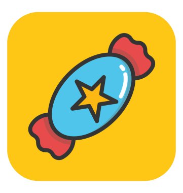 Şekerleme vektör simgesi