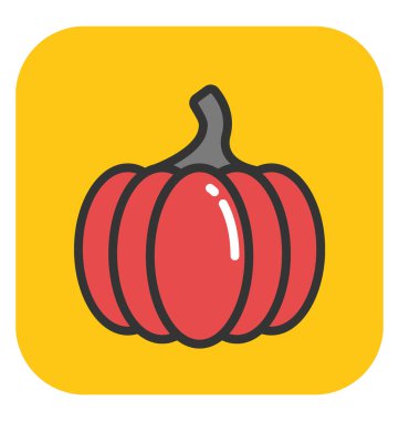 Dolmalık biber vektör simgesi