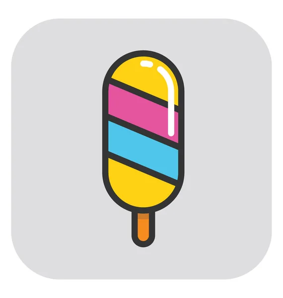 Ícone do vetor Popsicle — Vetor de Stock