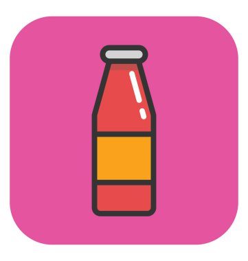 Ketçap vektör simgesi